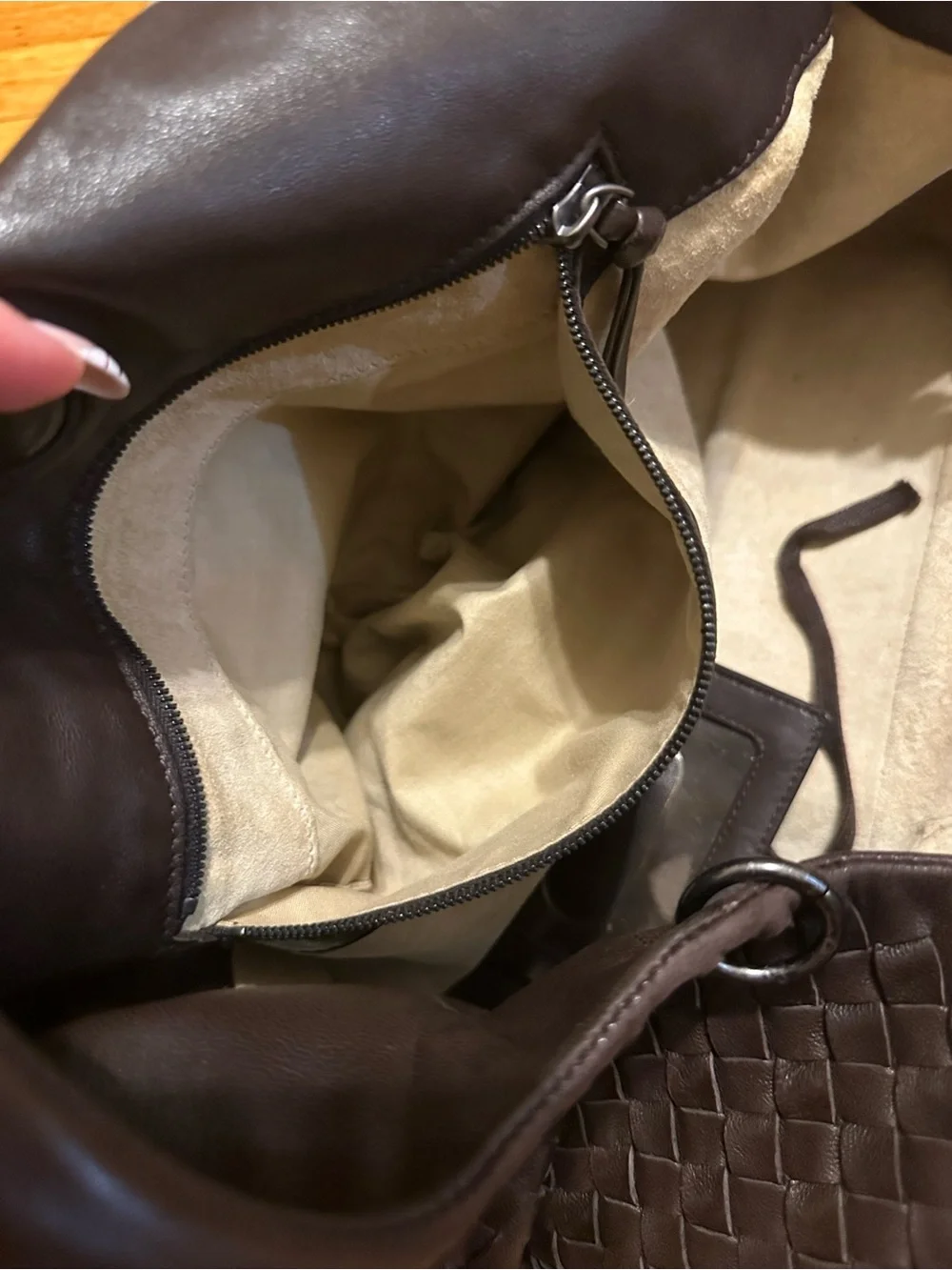 Nappa Intrecciato Medium Campana Hobo